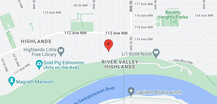 map of 10331 52 ST NW